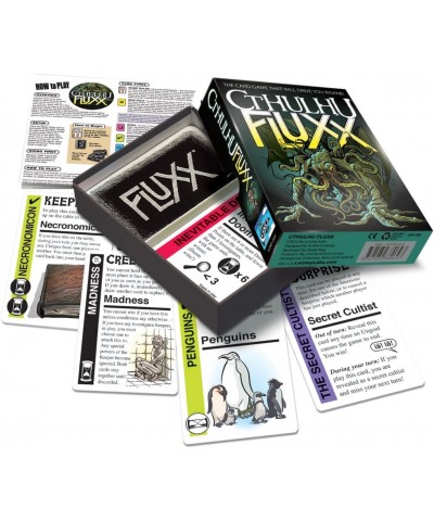 Cthulhu Fluxx Card Game - Adult Card Games Fun Teen Adult Games Game Night Cthulhu Series Mystery Game Party Games Adults Gif...