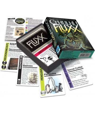 Cthulhu Fluxx Card Game - Adult Card Games Fun Teen Adult Games Game Night Cthulhu Series Mystery Game Party Games Adults Gif...