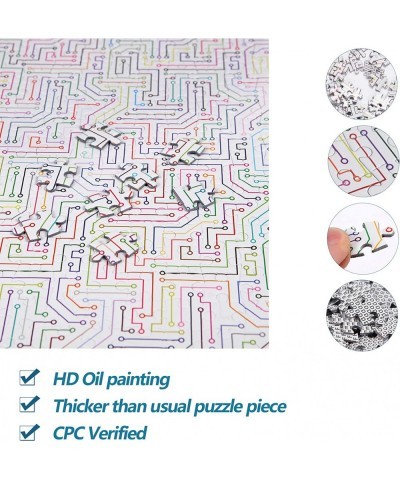 Puzzle-Circuit Maze-1000 Pieces Square Puzzle Brain Challenge Jigsaw Puzzles for Adults and Kids $31.89 Jigsaw Puzzles