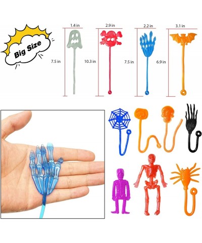 36pcs Halloween Sticky Hands Toys for Kids Skull Skeleton Bat Ghost Pumpkin Styles Sticky Stretchy Toys for Halloween Party F...