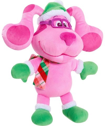 Blue's Clues & You! Holiday Magenta 15-Inch Large Plush Stuffed Animal Magenta Dog $49.55 Stuffed Animals & Teddy Bears