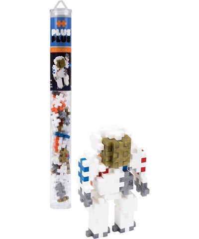 Explore Space Bundle - Moon Baseplate & Astronaut Alien 70 pc Tubes - Construction Building Stem / Steam Toy Interlocking Min...