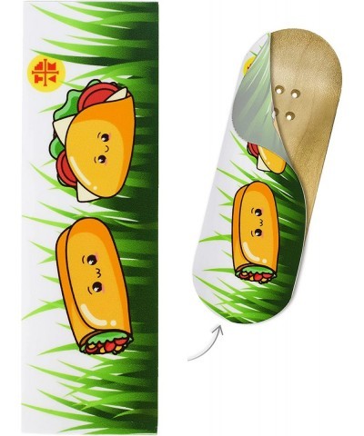 Teak Swap Fingerboard Deck & Graphic Wrap - Happy Tacos - Pro Shape & Size 32mm x 97mm - Semi-Permanent Vinyl Graphic $30.22 ...