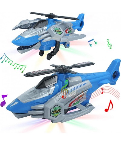 Helicopter Toys for 3 4 5 6 Year Old Boys Automatic Transform Dinosaur Toys with LED Light and Music 4-6 Year Old Boy Birthda...