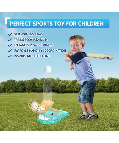 Baseball Pitching Machine Baseball Pitcher Play Set Sports&Outdoor Play Toys for Kids Toddler Indoor Sports Games Backyard Ga...