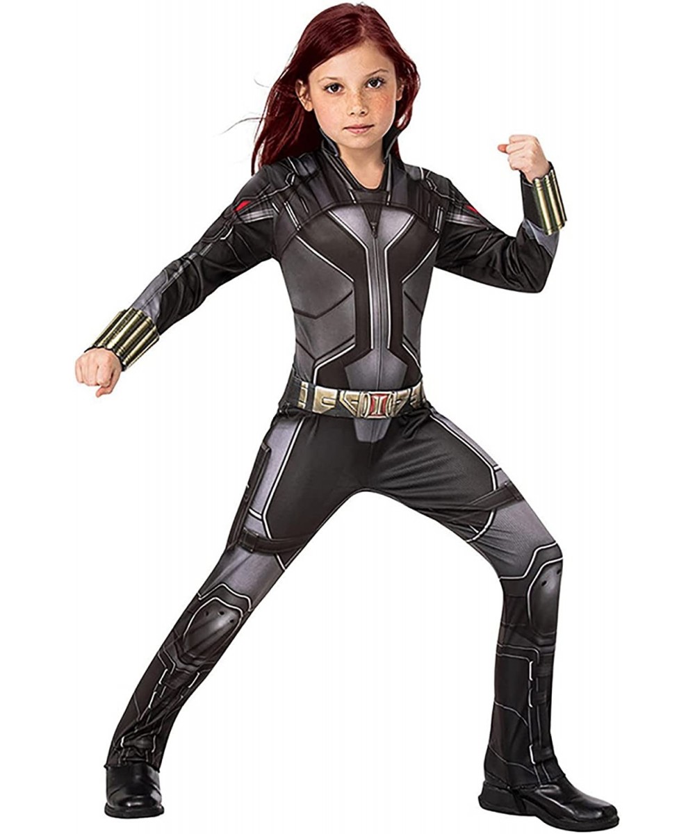 Girls Black Widow Cosplay Black Widow Cosplay Costume Superhero Halloween Outfit Costumes Jumpsuit for Girls $56.99 Kids' Cos...