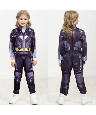 Girls Black Widow Cosplay Black Widow Cosplay Costume Superhero Halloween Outfit Costumes Jumpsuit for Girls $56.99 Kids' Cos...