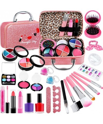 Kids Makeup kit for Girls 25 PCS Real Makeup Set Washable Makeup Set Toy with Cosmetic Case Non-Toxic Little Girls Makeup Kit...