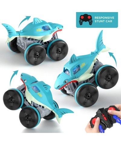 Remote Control Car Amphibious 2.4 GHz 4WD 1:14 Scale All-Terrain Waterproof Remote Control Monster Truck RC Boat Shark Car To...