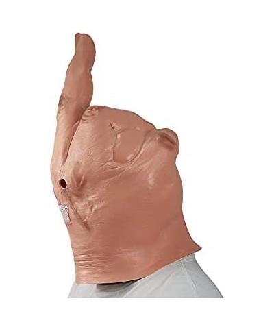 Fun Halloween mask latex Spoof middle finger mask full head creepy Halloween Party mask Beige 48x26x20cm $41.90 Kids' Dress-U...