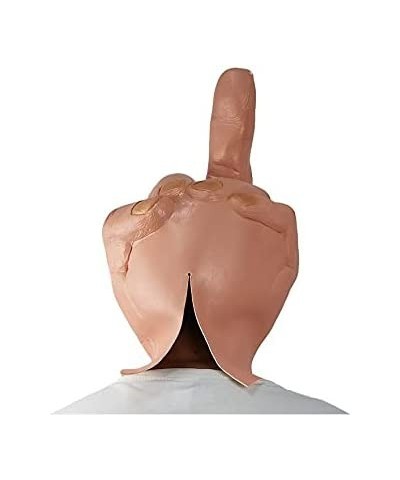 Fun Halloween mask latex Spoof middle finger mask full head creepy Halloween Party mask Beige 48x26x20cm $41.90 Kids' Dress-U...