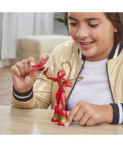 Marvel Bend and Flex Iron Spider Action Figure Toy 6-Inch Flexible Figure Includes Blast Accessories for Kids Ages 4 and Up $...