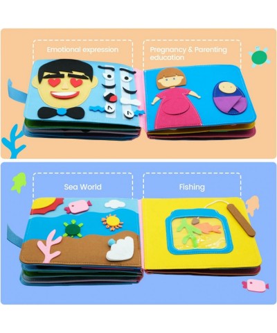 Washable Montessori Toddlers Busy Board 3D Baby Story Cloth Book Early Learning Education Habits Knowledge Develop Travel Toy...