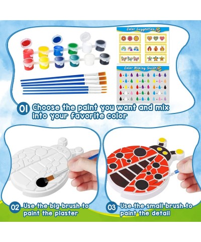 Arts and Crafts Painting Kit for Kids 4-8 6 Pack DIY Kids Plaster Painting Set Indoor & Outdoor Art Decoration Craft Painting...