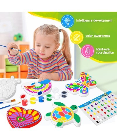 Arts and Crafts Painting Kit for Kids 4-8 6 Pack DIY Kids Plaster Painting Set Indoor & Outdoor Art Decoration Craft Painting...