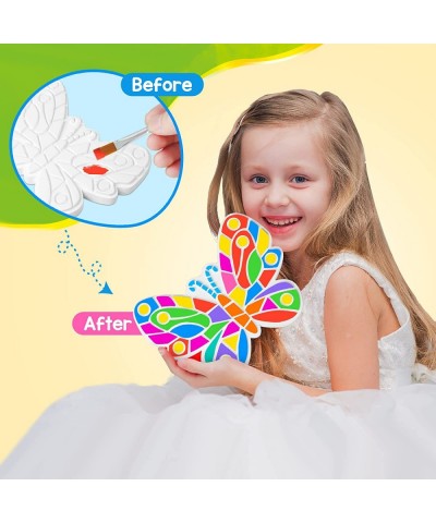 Arts and Crafts Painting Kit for Kids 4-8 6 Pack DIY Kids Plaster Painting Set Indoor & Outdoor Art Decoration Craft Painting...