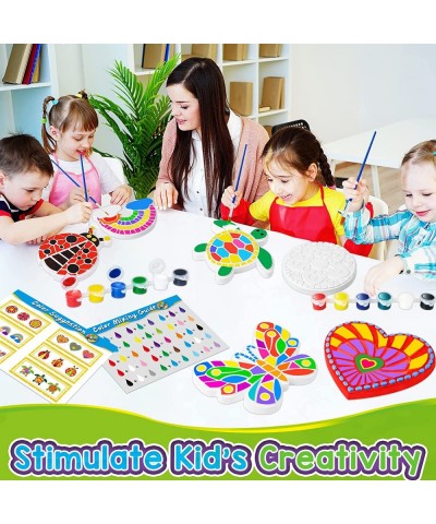 Arts and Crafts Painting Kit for Kids 4-8 6 Pack DIY Kids Plaster Painting Set Indoor & Outdoor Art Decoration Craft Painting...