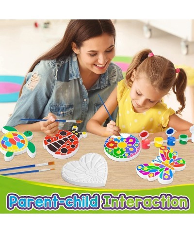 Arts and Crafts Painting Kit for Kids 4-8 6 Pack DIY Kids Plaster Painting Set Indoor & Outdoor Art Decoration Craft Painting...