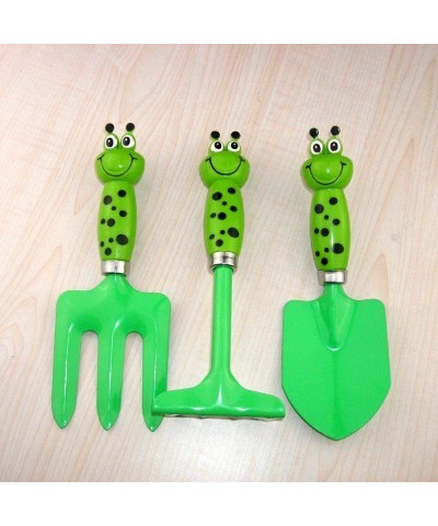 MTB Gardening Tool Sets Frog Handle Pack of 2 Sets (Blue+ Green) Kids Garden Tool Set Kit Beach Sand Play Tool Sandbox and So...