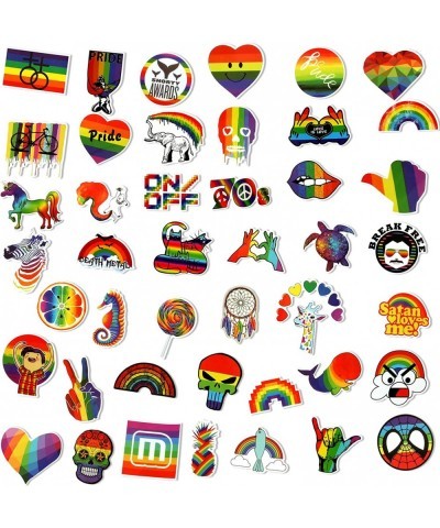 100 Pieces Rainbow Stickers for Kids Pride Stickers for Water Bottles Laptop Decoration Waterproof LGBTQ Stickers Bright Tech...