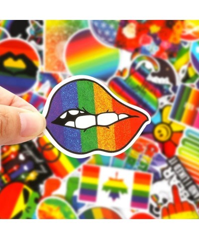 100 Pieces Rainbow Stickers for Kids Pride Stickers for Water Bottles Laptop Decoration Waterproof LGBTQ Stickers Bright Tech...