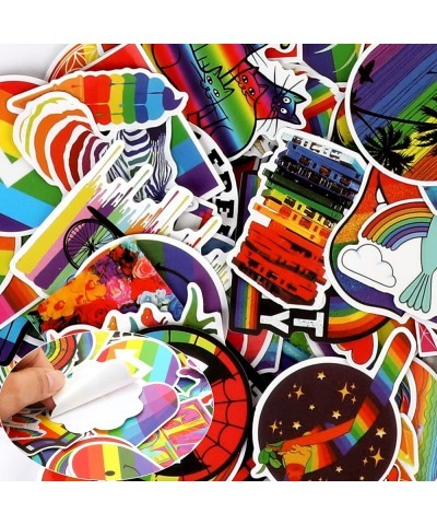 100 Pieces Rainbow Stickers for Kids Pride Stickers for Water Bottles Laptop Decoration Waterproof LGBTQ Stickers Bright Tech...