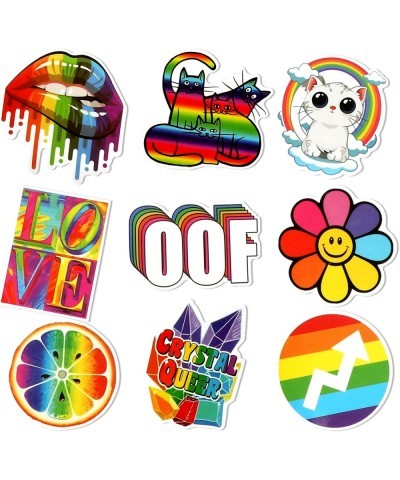 100 Pieces Rainbow Stickers for Kids Pride Stickers for Water Bottles Laptop Decoration Waterproof LGBTQ Stickers Bright Tech...