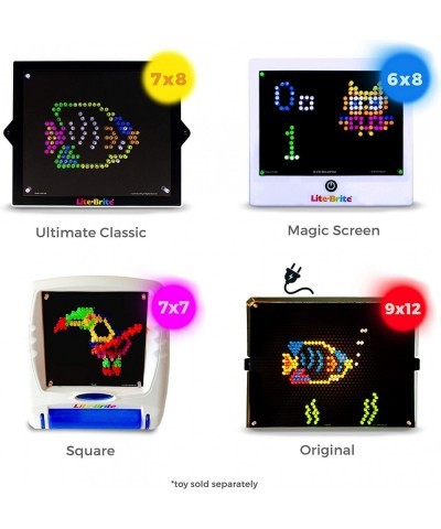 Blank Refill templates for Lite Brite Cube Flat-Screen and Four Share (10 Sheets 7x7) $17.30 Electronic Learning & Education ...