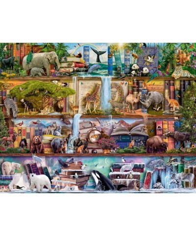 Aimee Stewart: Wild Kingdom Shelves-2000 Piece Jigsaw Puzzle $55.88 Jigsaw Puzzles