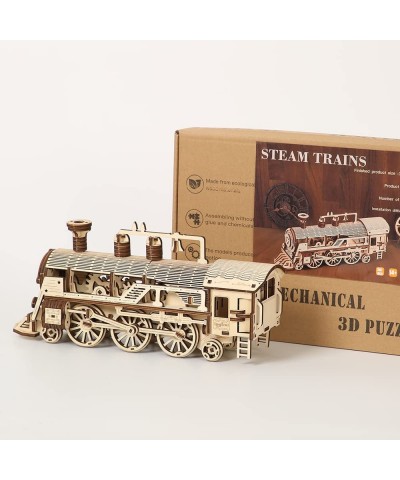 Mechanical Train Wooden Puzzles for Adults and Teens Mechanical Puzzle Locomotive Model Building Kits $47.12 3-D Puzzles