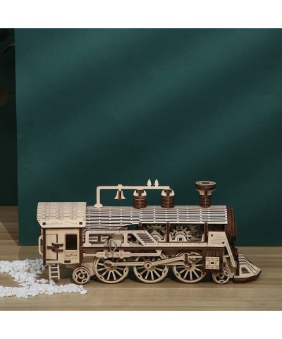 Mechanical Train Wooden Puzzles for Adults and Teens Mechanical Puzzle Locomotive Model Building Kits $47.12 3-D Puzzles