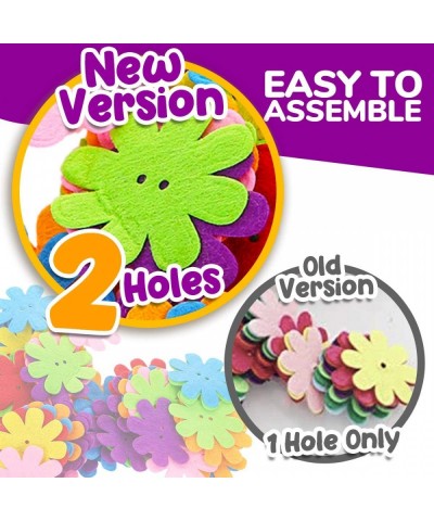 GoodyKing Flower Craft Kit for Kids - Art and Craft Make Your Own Button Felt Flowers Vase Project for Boys and Girls - Schoo...