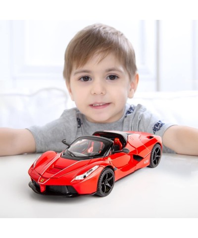 1/22 Compatible for Ferrari Car Model Pull Back Car with Sound and Light for Kids Boy Girl Vehicles Diecast Cars Model(Red) $...