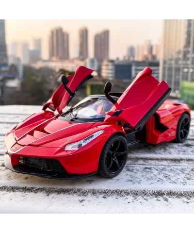 1/22 Compatible for Ferrari Car Model Pull Back Car with Sound and Light for Kids Boy Girl Vehicles Diecast Cars Model(Red) $...