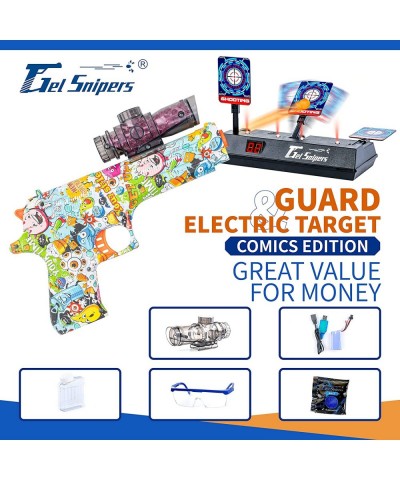 Electric Toy Gun - Full Kit with Electronic Digital Scoring Target 10 000 Water Beads Ammo Gels Rechargeable Battery Outdoor ...