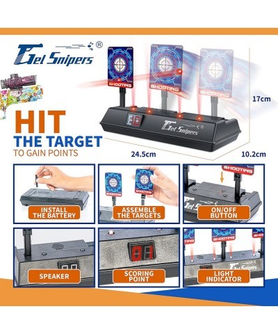 Electric Toy Gun - Full Kit with Electronic Digital Scoring Target 10 000 Water Beads Ammo Gels Rechargeable Battery Outdoor ...