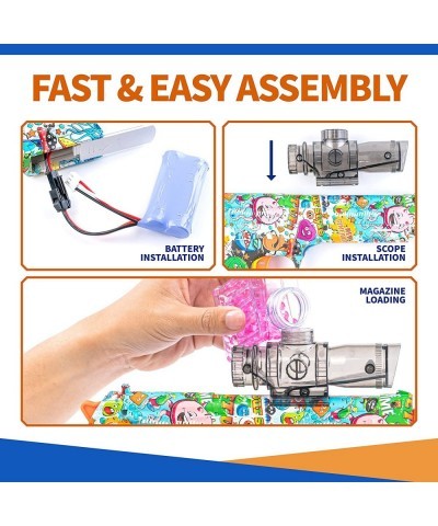 Electric Toy Gun - Full Kit with Electronic Digital Scoring Target 10 000 Water Beads Ammo Gels Rechargeable Battery Outdoor ...