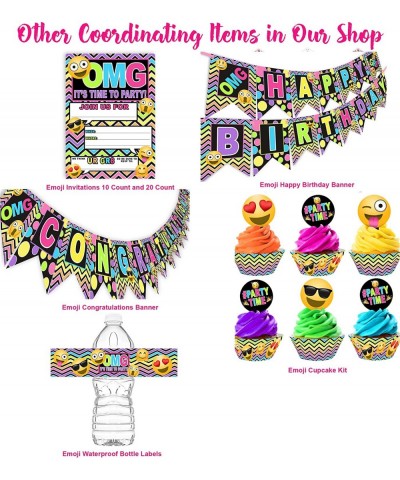 Emoji Rainbow Happy Birthday Banner Pennant Tween Birthday Teen Birthday $16.44 Kids' Party Decorations