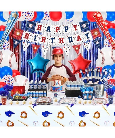 268 Pack Baseball Party Supplies Baseball Tableware Set Sports Theme Birthday Party Decorations Baseball Party Plates Basebal...