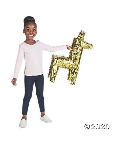 Gold Foil Donkey Pinata - Cinco de Mayo and Fiesta Party Decor $65.85 Piñatas