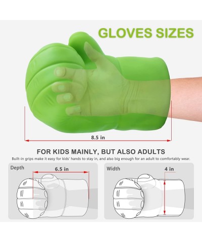 Hulk Gloves Kids Superhero Costume Accessories Superhero Costumes Gloves Cosplay for Hulk Birthday Party (1 Pair) $45.40 Kids...