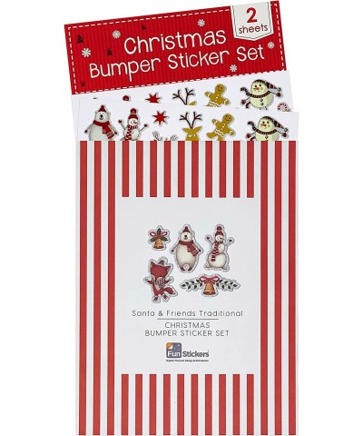 Christmas Stickers Decorating 2 Large Sheets - Self Adhesive Merry Xmas Crafting Scrapbook Gift Present Party Bag Filler Card...