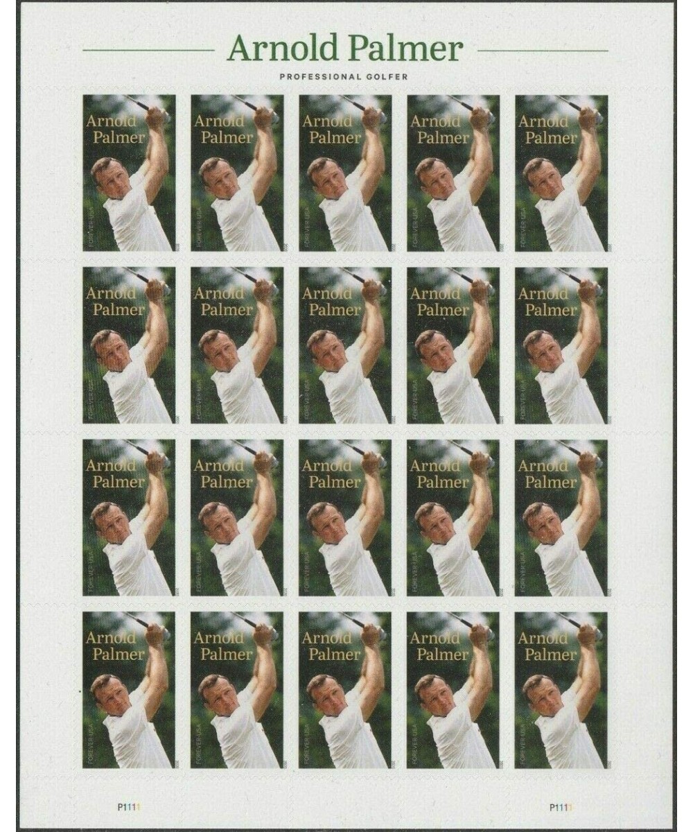 Famous Golfer Sheet of 20 Forever Postage Stamps Scott 5455 $33.00 Collectible Postage Stamps