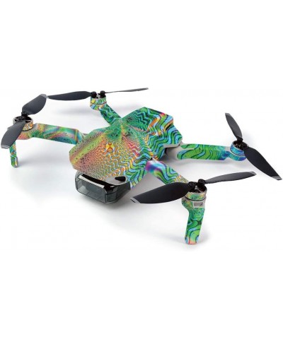 MightySkins Skin for DJI Mavic Mini Portable Drone Quadcopter - Psychedelic | Protective Durable and Unique Vinyl Decal wrap ...