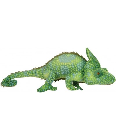 One Large Green Plush Stuffed Realistic Chameleon - 27 $50.00 Stuffed Animals & Teddy Bears