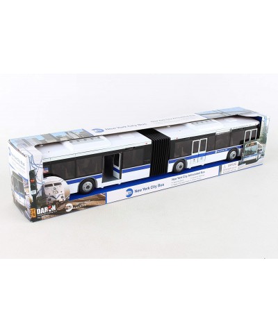 RT8563 New York City MTA Metro Articulated Electric Bus 1:43 Scale- 16 Inches long White/Blue/Black $40.46 Kids' Play Buses