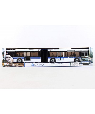 RT8563 New York City MTA Metro Articulated Electric Bus 1:43 Scale- 16 Inches long White/Blue/Black $40.46 Kids' Play Buses