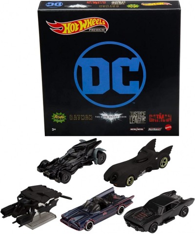 Batman Bundle 5 Fan-Favorite Batmobile Castings 1:64 Scale Toy Vehicles Special Packaging Play or Display for Batman Fans & C...