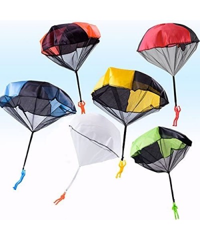 Hand Throw Parachute Children's Parachute 6-Piece Hand Throw Parachute Square Beach Outdoor Sports Toy $15.45 Miniature Novel...