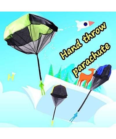 Hand Throw Parachute Children's Parachute 6-Piece Hand Throw Parachute Square Beach Outdoor Sports Toy $15.45 Miniature Novel...